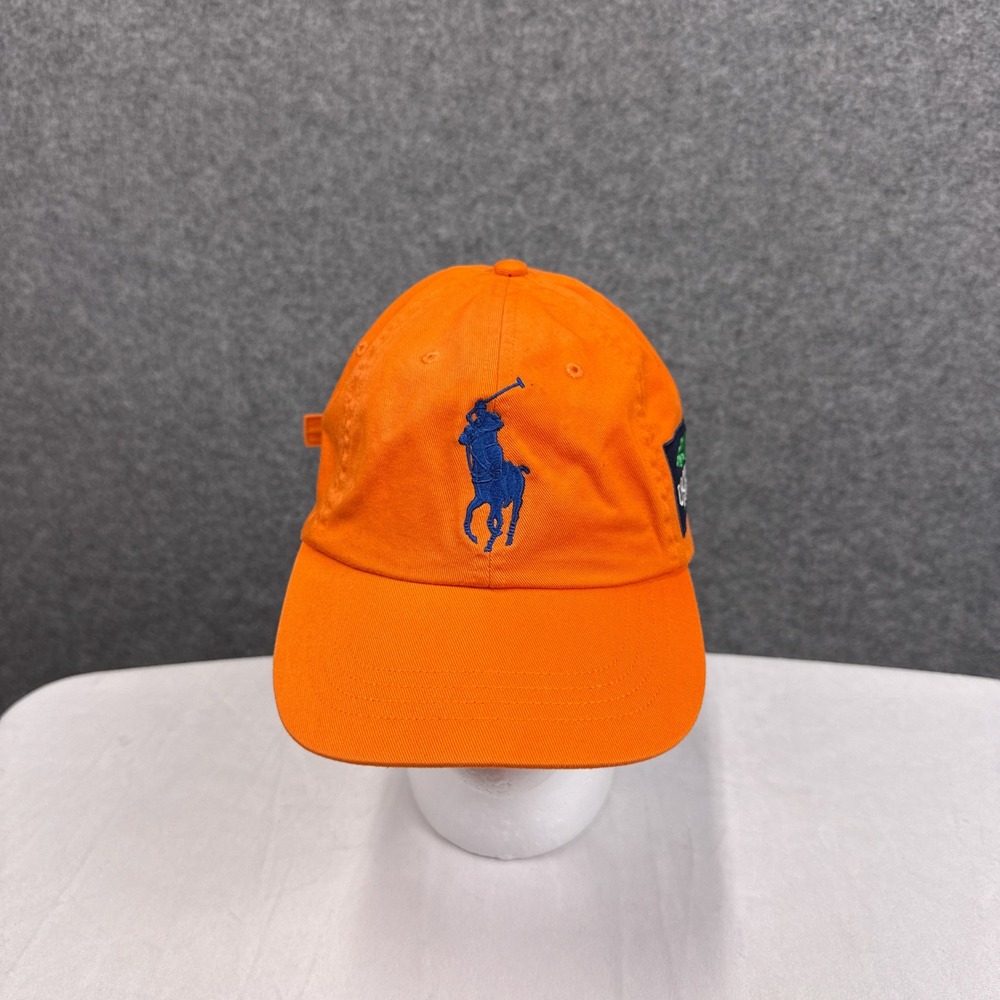 Polo Ralph Lauren Hat US Open 2013 Size OS Orange Cotton Strapback Baseball Cap